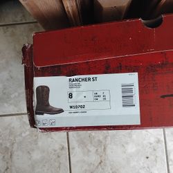 Wolverine Steeltoe Rancher Boots SZ 8