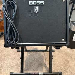 Boss Katana 50MK II and On Stage adjustable amp stand