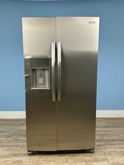 Frigidaire Gallery - 36 in. 22.3 cu. ft. Counter Depth Side-by-Side Refrigerator in Smudge-Proof Stainless Steel, ENERGY STAR