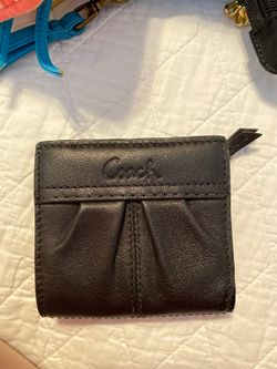 Coach black small wallet