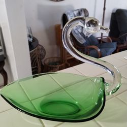 Decorative Glass Swan