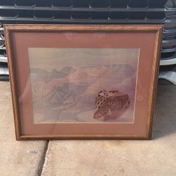 Two Native American Pots And Mountains By Charles Collin’s