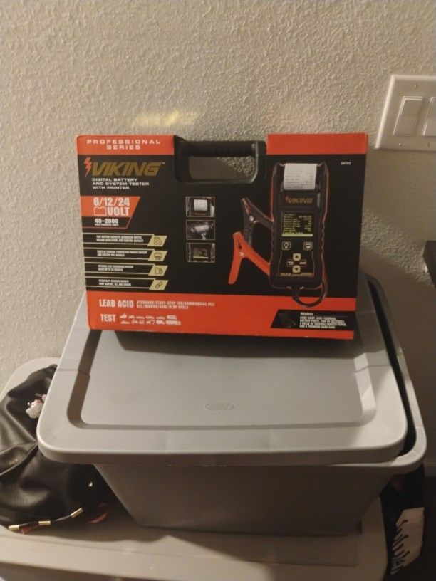 Digital Battery & System Tester with Built-in Printer