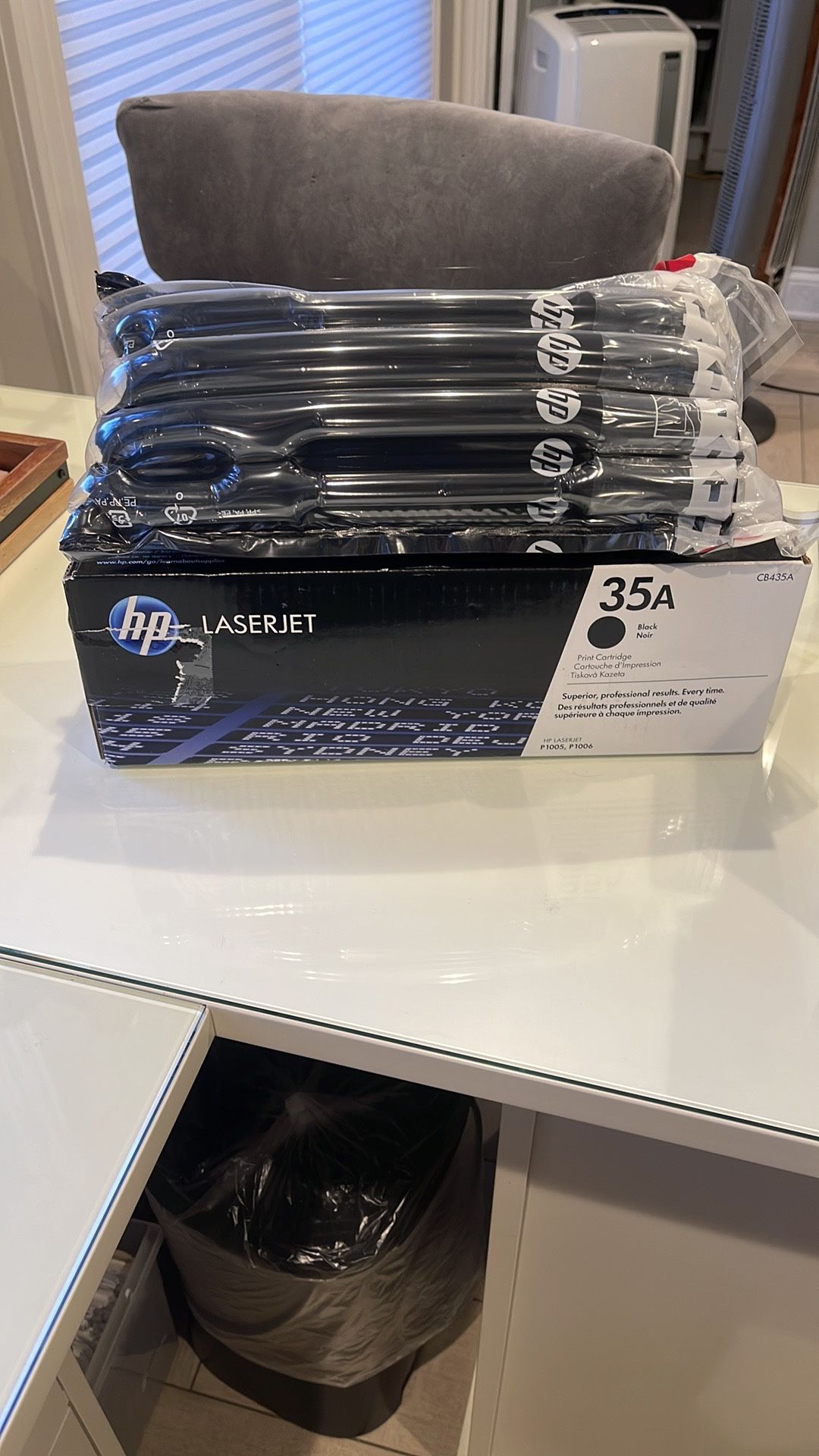 HP 35A Black Toner Cartridge, CB435A