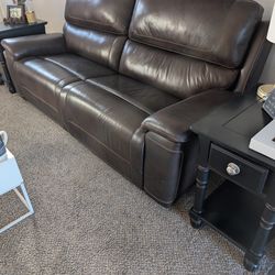 Brown Leather Couch (Electric)