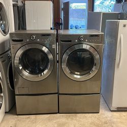 Low Noise LG Washer Electric Dryer Set Installation Available