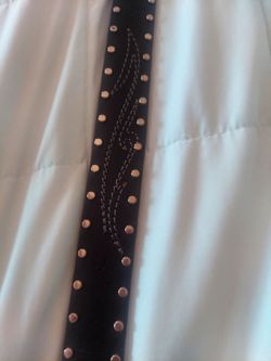 Harley leather belt