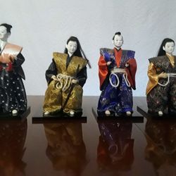 Japanese Samurai Porcelain Dolls