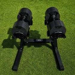 Nuobell Dumbbells + Stand (Black 580) - Garage Gym Certified 🏅