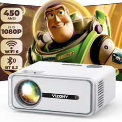 Mini Projector with WiFi Bluetooth And Screen Mirroring