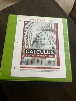 Loose Leaf Calculus and Its Applications Brief Version 12th Edition