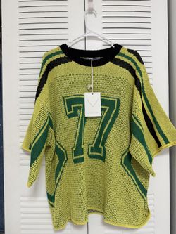 Aelfric Eden Comfort Tee Knit Tee 77 Stripe Graphic Unisex Tee Color Blocking Y2k Short Sleeve 2025 Trend Tops