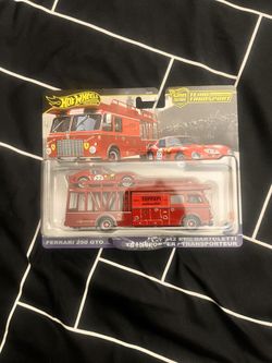 Hot Wheels Ferrari Team Transport Ferrari 250 Gto And Fiat Transporter