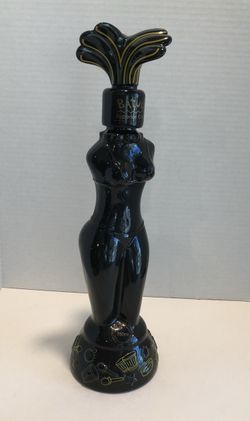 Empty Ceramarte Batuque Porcelain Cachaca Rum Bottle Figural Brazil 2003 1st Edition