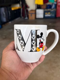 Disney Mickey Mouse Letter M Coffee Mug