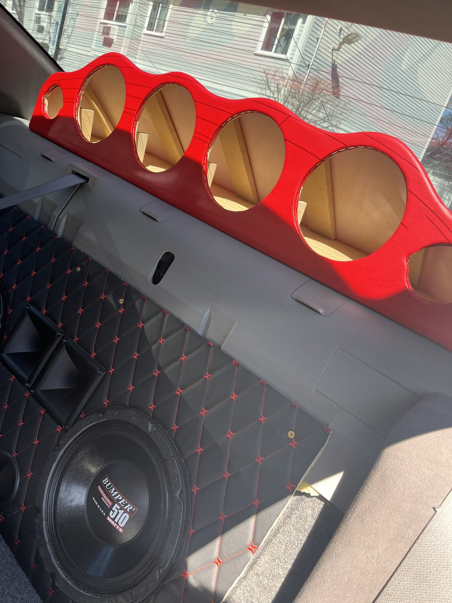 Empty Rear Deck Speaker Box