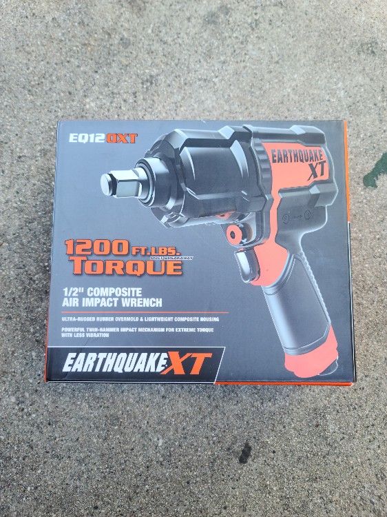 Earthquake XT EQ12OXT 1/2" Composite Air Impact Wrench Orange