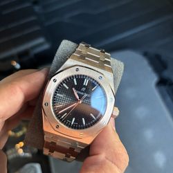 Rose gold watch