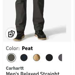 New Carhartt Men's Relaxed Straight Rigby Dungaree Pants 