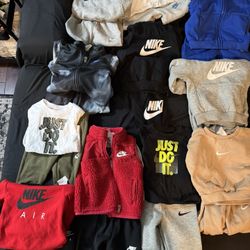 Large Lot Of Nike, Adidas And New Balance Size 12 Month Clothes 