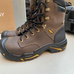 KEEN Utility Independence Waterproof Carbon Toe Work Boots ( size 9D men’s)