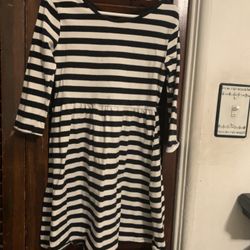 Girls Kids Striped Dress
