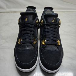 Retro 4 Black And Gold Size 7
