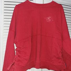 Disney Cruise Line Red Cropped Spirit Jersey Adult Small. See all photos Comes from a smoke free and pet free home