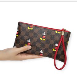 Mickey Mouse Wrist Wallet  -Red  
