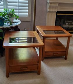 Beautiful teak end tables