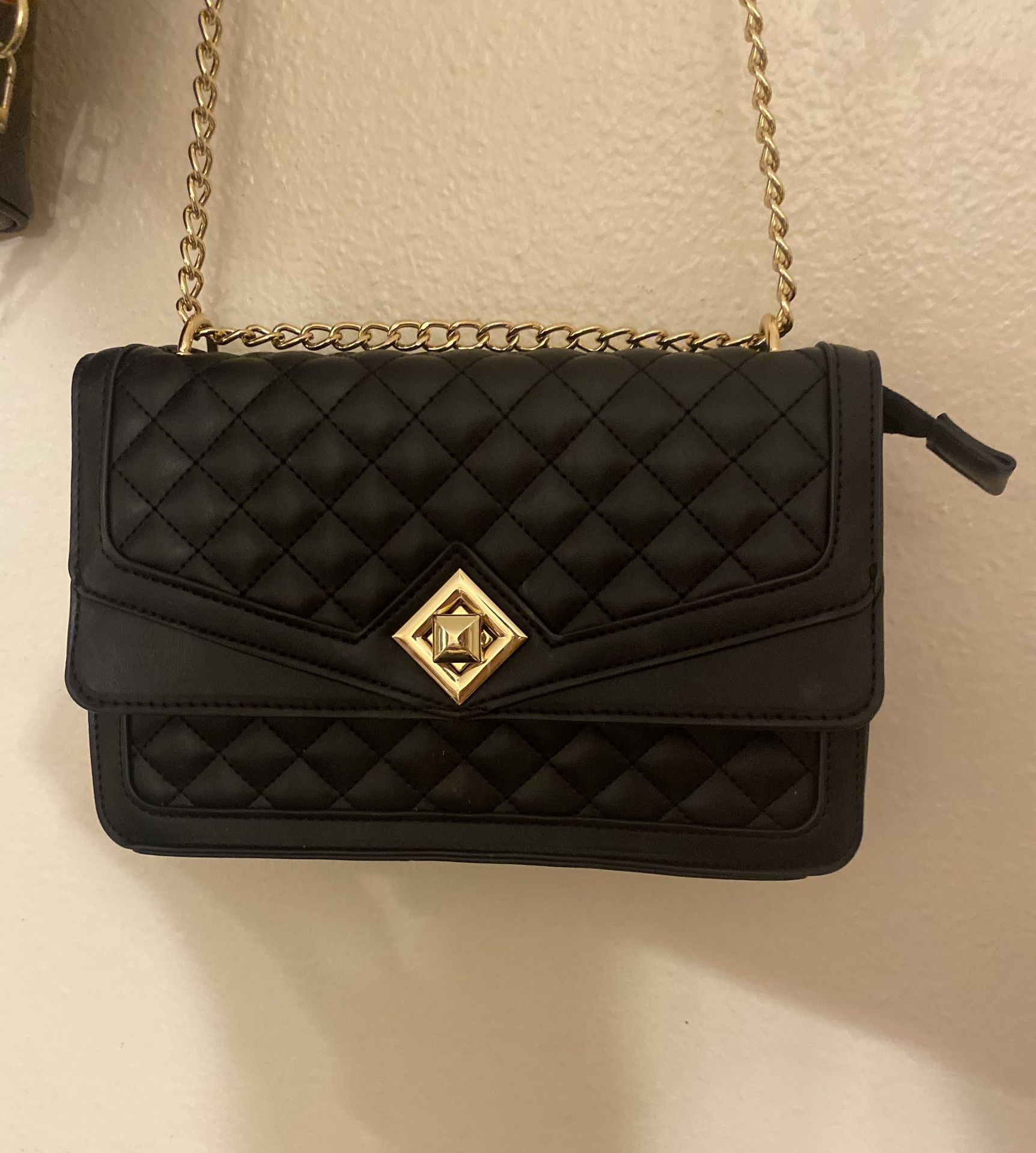 Quilted Black Purse