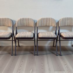 MECO Sudden Comfort Deluxe 4 Folding Chairs Set