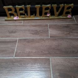 Believe Letters Sign/Home Decor