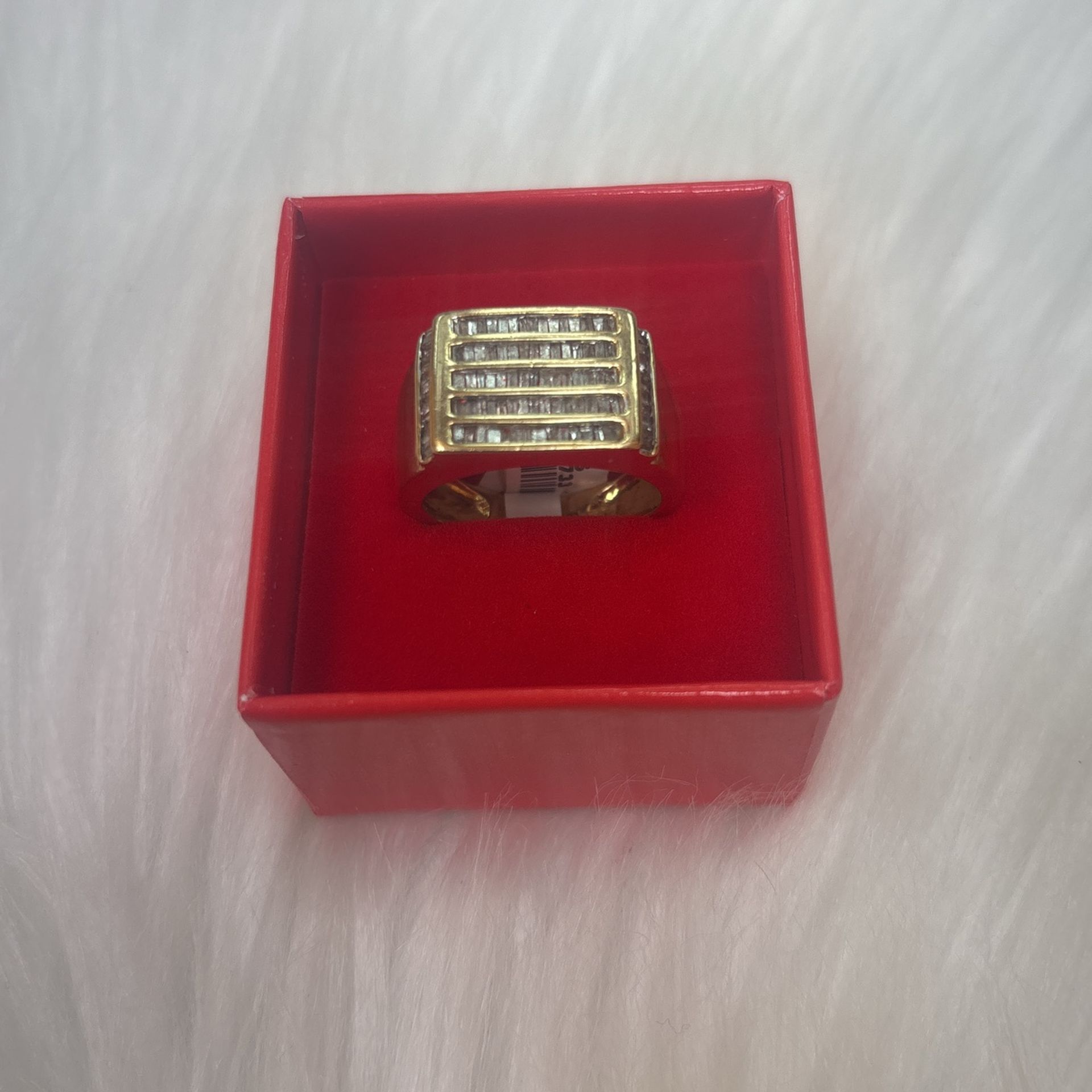 Men’s Ring 14k 11.3g And Diamonds