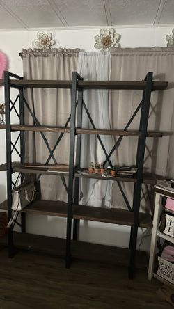 Brown shelf
