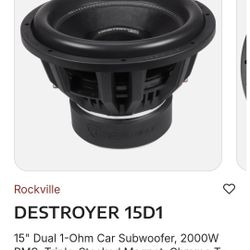 Rockville Destroyer 15D1