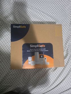 SimpliSafe Home Security System w/ Smart Alarm Wireless Indoor Camera 8-Piece Kit