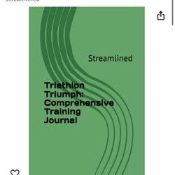 Diet And Exercise Triathlon Training Log. 