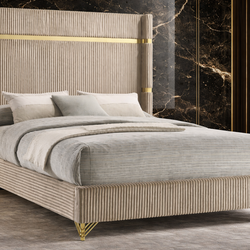 BIG SALE on velvet 🛏️🛏️ bed in grey or beige 🛏️🛏️