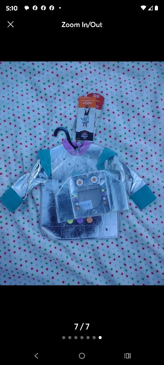 Hyde & Eek Infants Halloween Robot Costume Outfit Size 6-12 Month
NWT/NEW