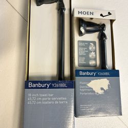 Moen towel Bar and pivoting paper dispenser