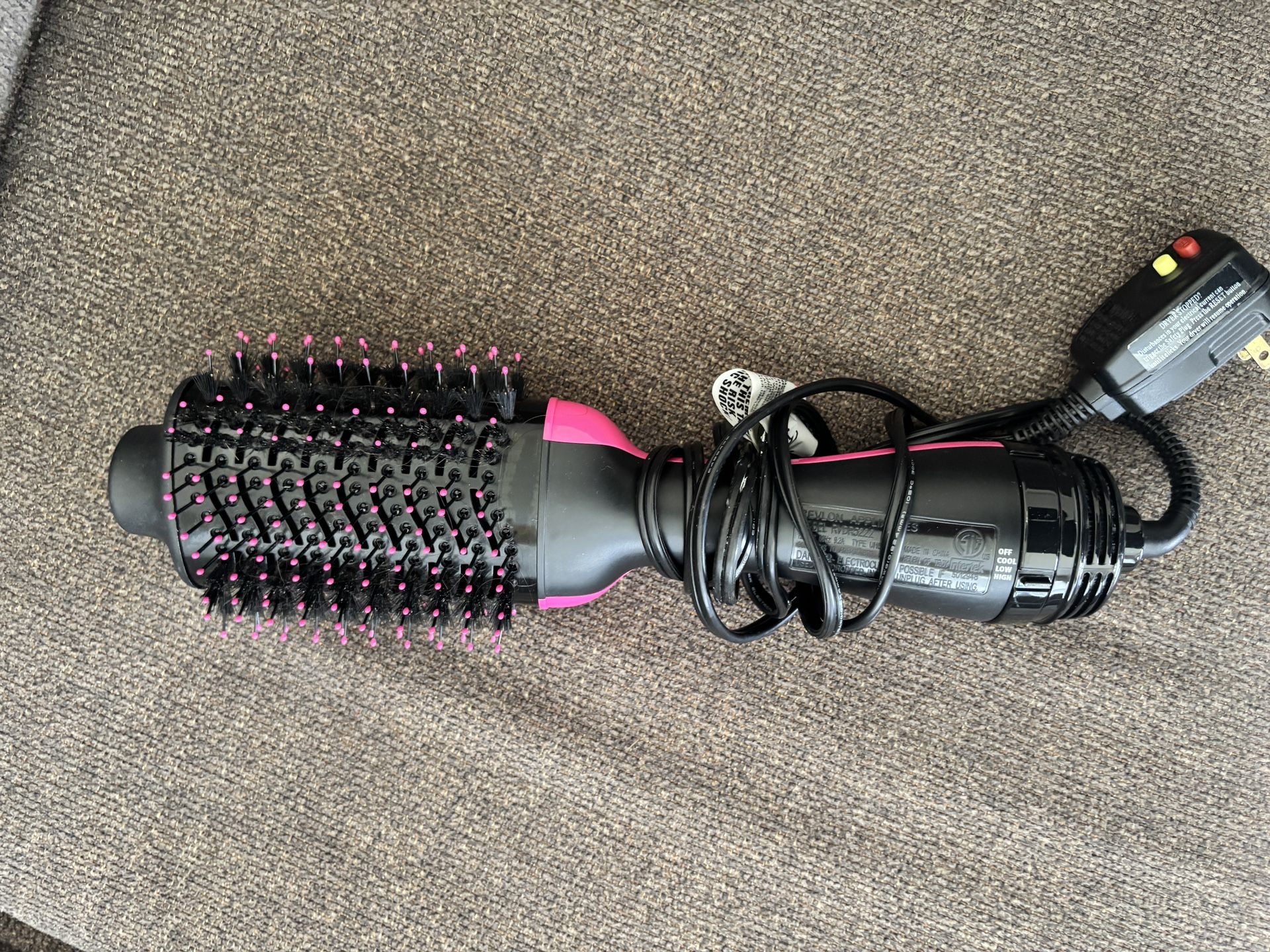 Revlon hair dryer brush straightener