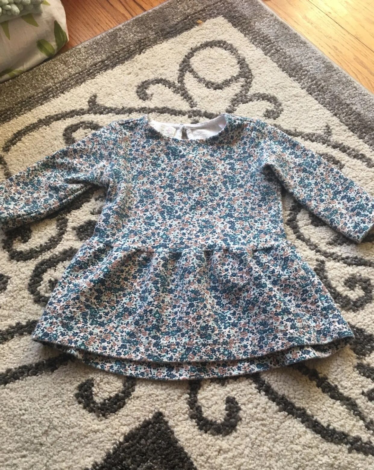 Zara baby girls tunic dress floral 6-9 months