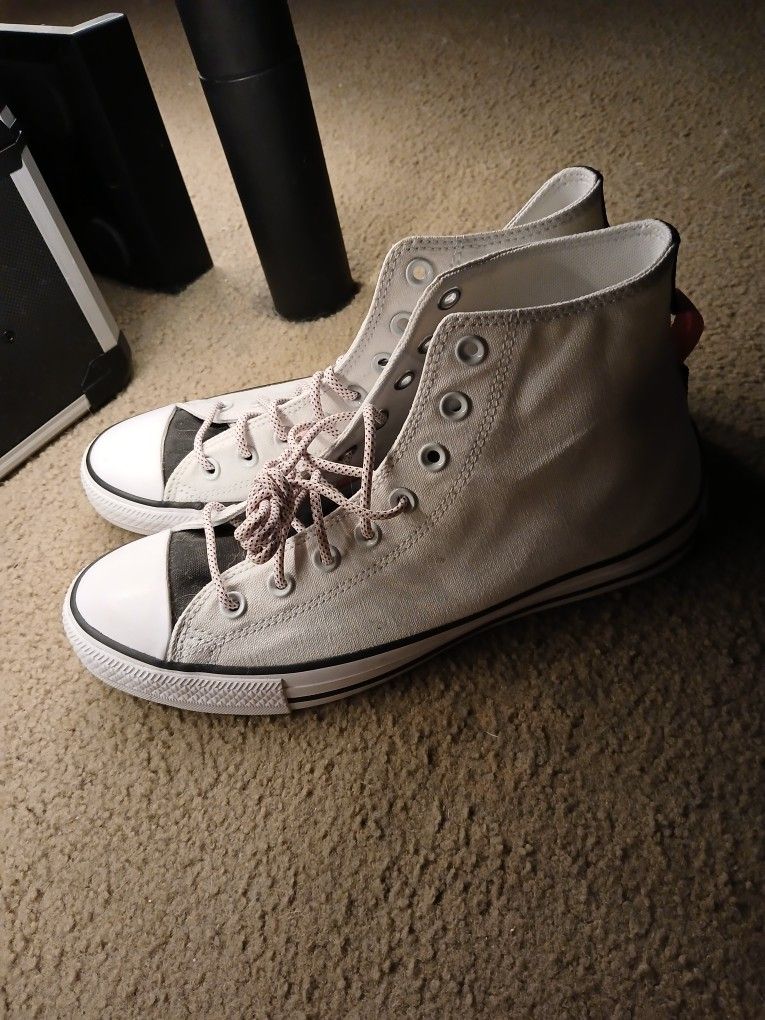 White Converse High Tops