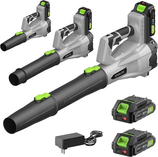 21V Cordless Leaf Blower, 150 MPH 600 CFM High-Performance Airflow, Lightweight Electric Blower for Lawn Care, Patio Cleaning, Leaves & Dust, Includes