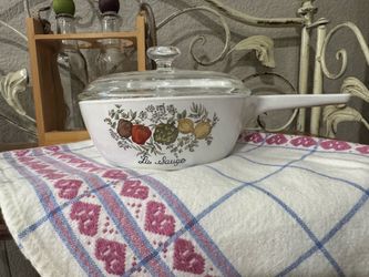 VTG Corningware Spice of Life La Marjolane 1.5 Pint Sauce Pan With Lid P-82-B USA