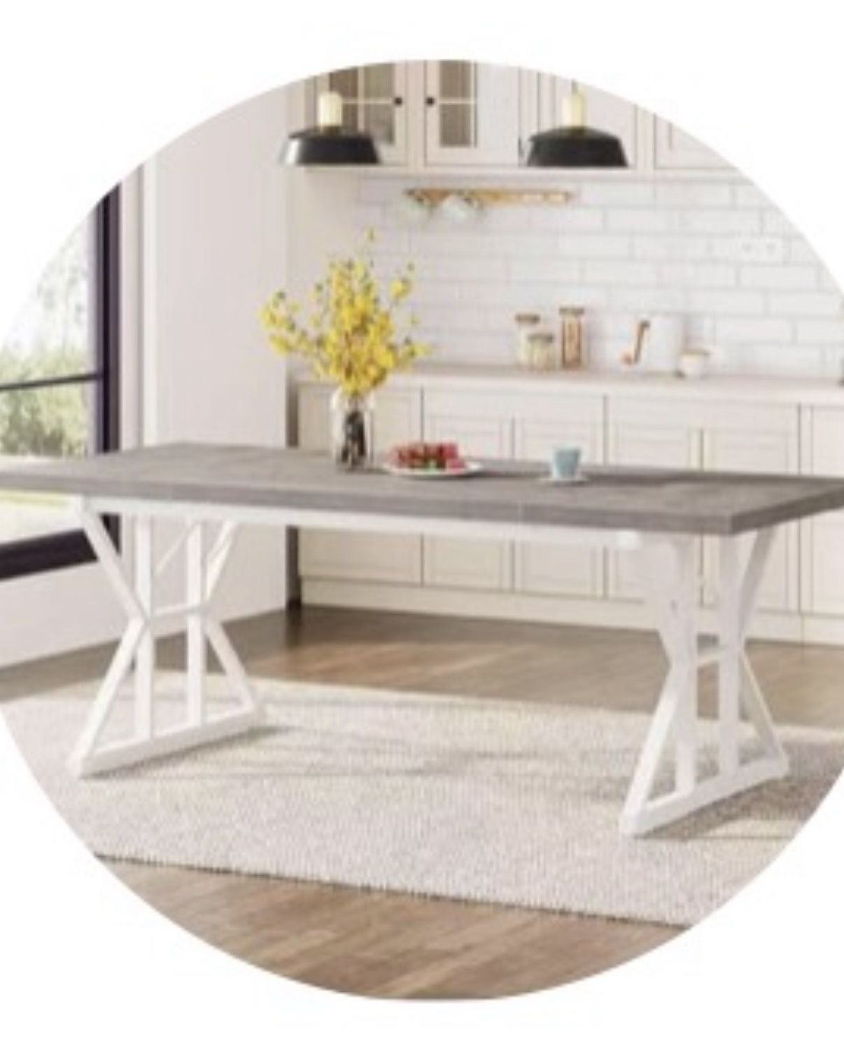 Six Seater Farmhouse, Dining Table