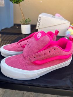Vans Pink Suede Low-Top Sneakers