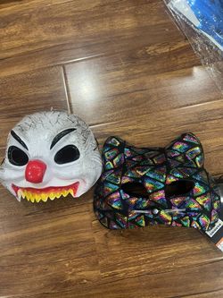 Clown Mask , Cat Mask  Halloween Costume Mask