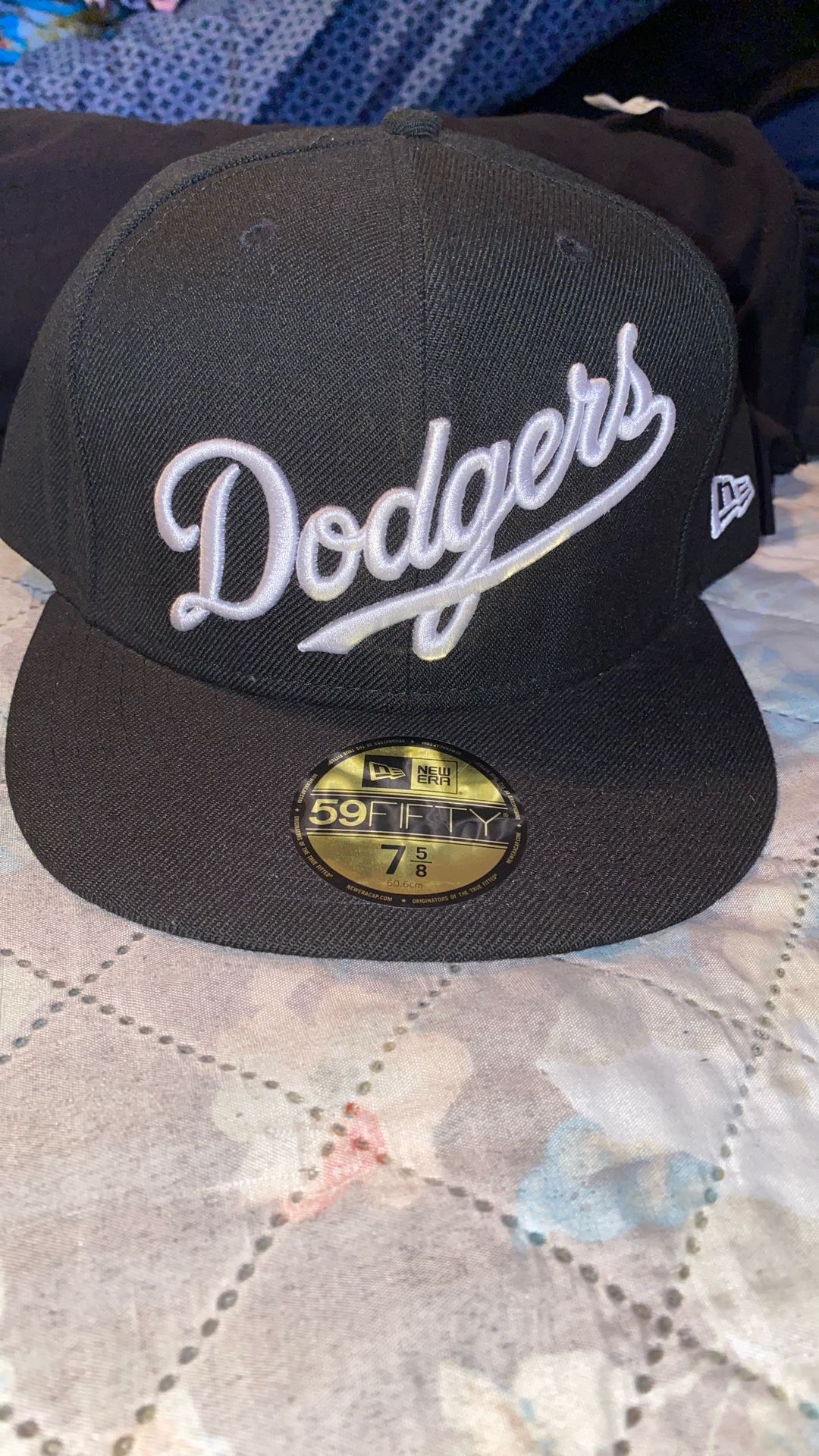 Dodgers, New Era Fitted Hat Size 758